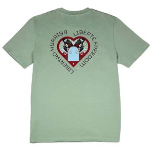Tee-shirt coeurlibre de la marque de vêtements streetwear AFBYRI provenant de la collection renaissance.